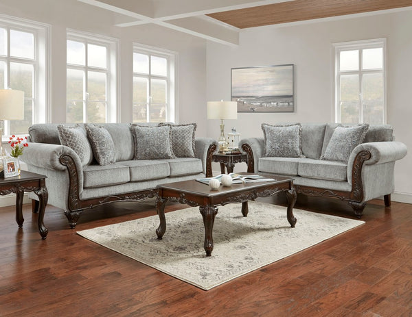 Emma Slate Grey Sofa Set