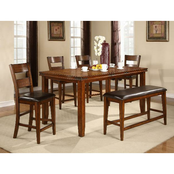 Unity Across float Figaro Counter Height Dining 6pc Set - Furnishings4Less