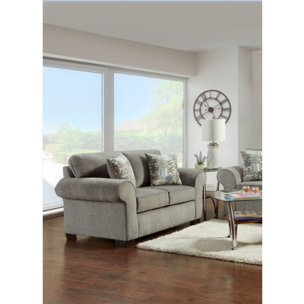 Marcey Nickel Sofa Set in Grey Furnishings4Less