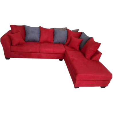 2 Piece Microfiber Red Sectional