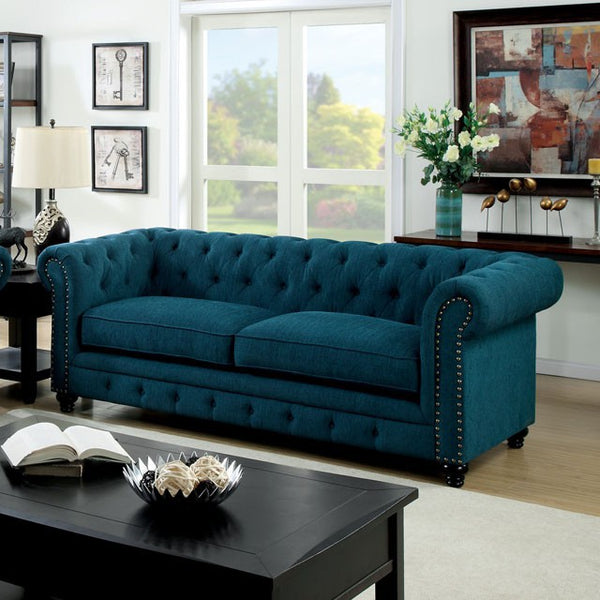 Dark teal sofa deals