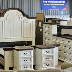 3 piece rustic farmhouse bedroom set dresser and set clearance of 2 nightstand