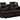 Carter brown reclining loveseat with middle console