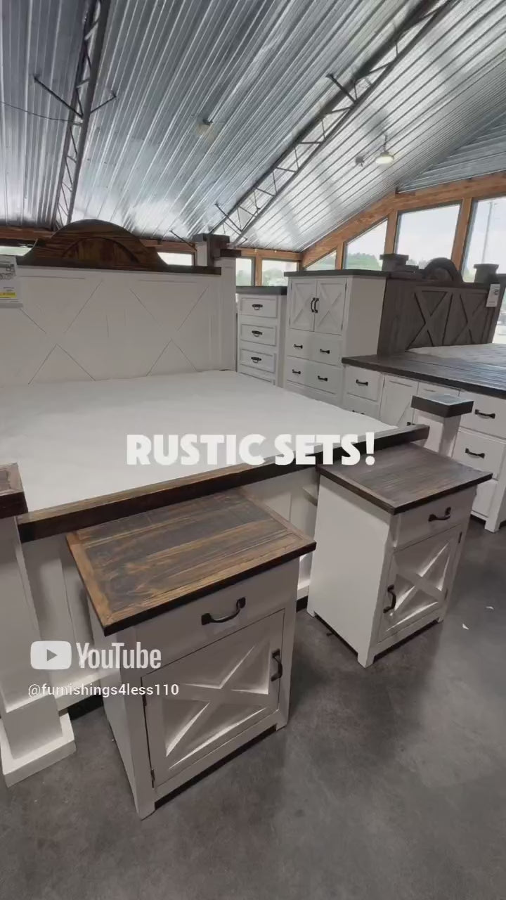 Rustic Farmhouse Style Bedroom Sets | Solid Wood | Hand Made | In Stock – Furnishings4Less