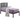 Twin Louver Bed in Antique Grey Finish