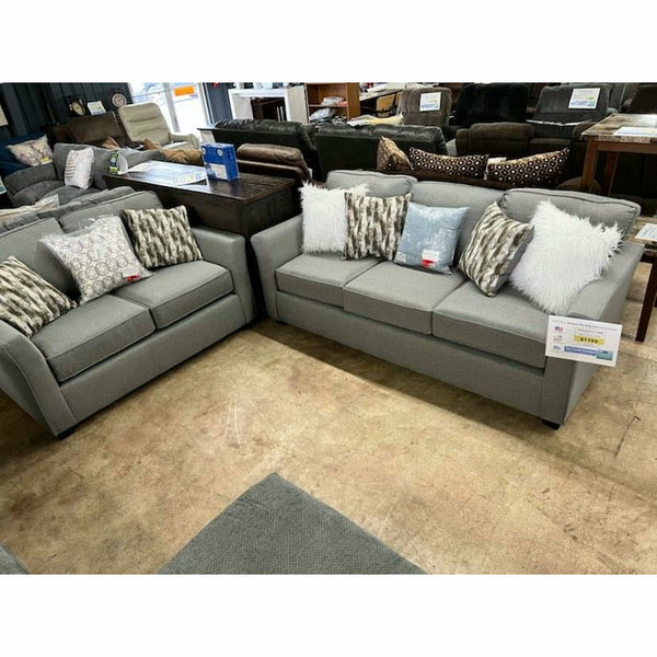 Keegan Flax Sofa Collection With Accent