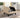 Split Lid Beige Storage Ottoman - Fazio