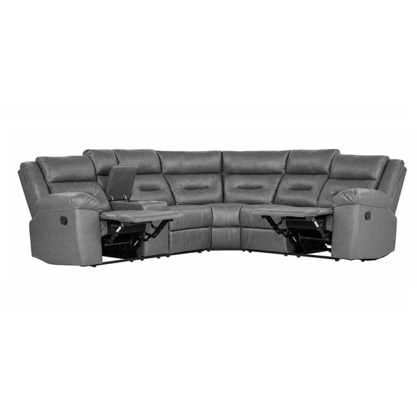Mushroom Reclining Sectional Lane 59920 Furnishings4Less